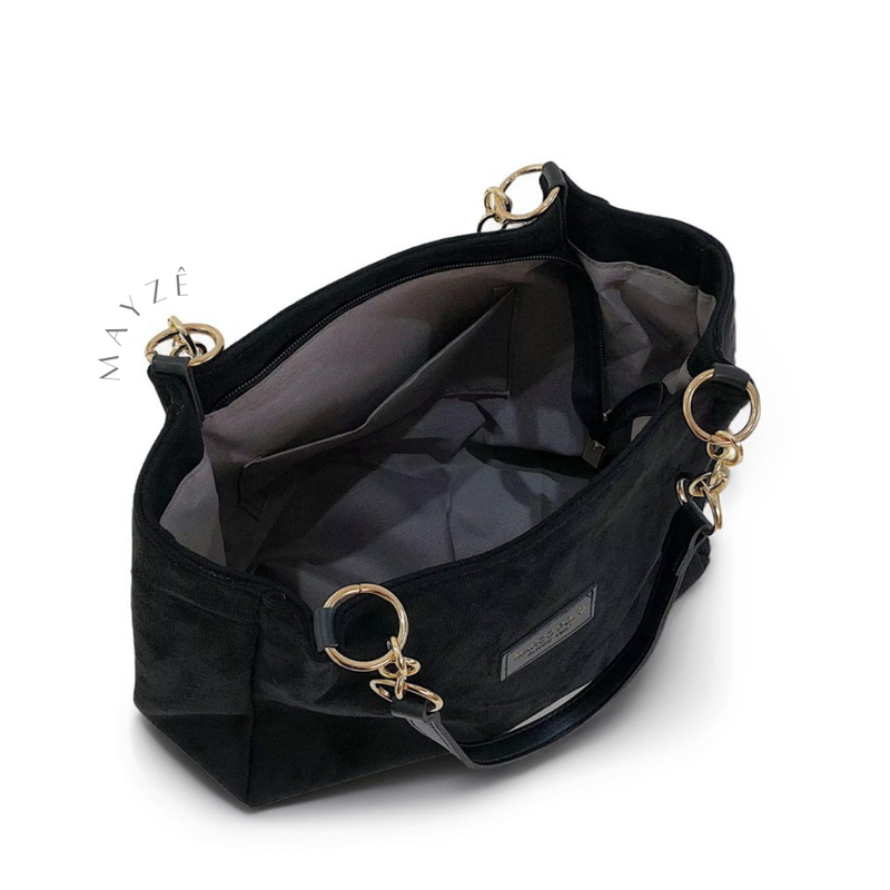Bolsa Camurça Diana Véu Noir - Seja impactante com sutileza e estilo