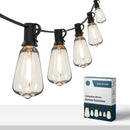 Varal de Luzes LumíneaHera com Lâmpadas Bivolt - Perfeita para sua área externa, varanda, jardim e eventos, com Luzes amarelas e À prova d'Água.