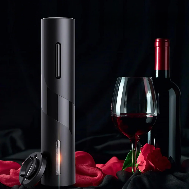 Abridor de Vinho Elétrico Automático TouchPremium + 3 Acessórios para deixar tudo mais sofisticado - Momentos prazerosos sem esforços