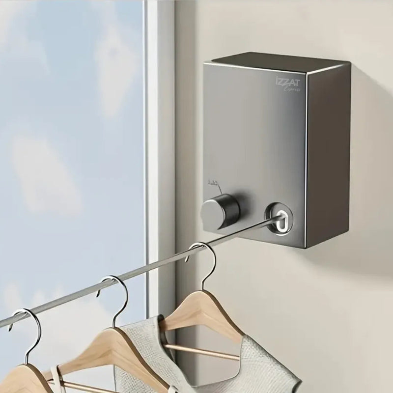 Varal Retrátil de Aço inox SteelLine Retrátil - Resistente à Corrosão, Perfeito para Ambientes Externos