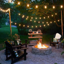 Varal de Luzes LumíneaHera com Lâmpadas Bivolt - Perfeita para sua área externa, varanda, jardim e eventos, com Luzes amarelas e À prova d'Água.