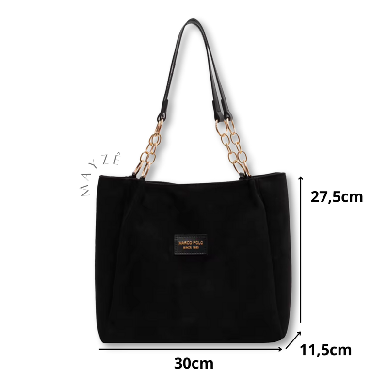 Bolsa Camurça Diana Véu Noir - Seja impactante com sutileza e estilo