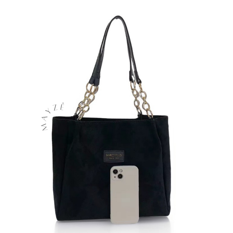 Bolsa Camurça Diana Véu Noir - Seja impactante com sutileza e estilo