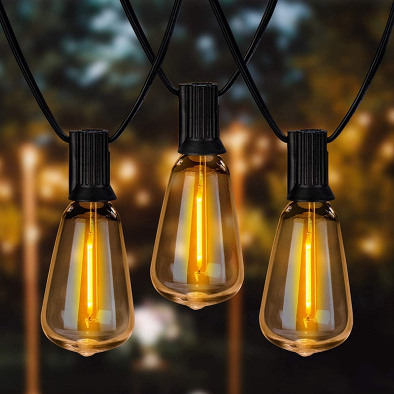 Varal de Luzes LumíneaHera com Lâmpadas Bivolt - Perfeita para sua área externa, varanda, jardim e eventos, com Luzes amarelas e À prova d'Água.